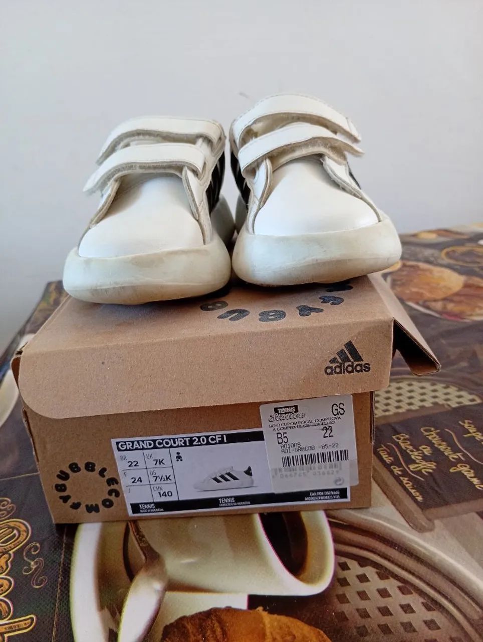 Tênis Adidas  branco original - Foto 3