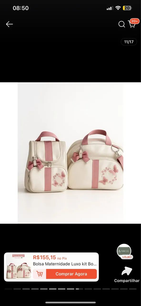 Vendo bolsas maternidade 