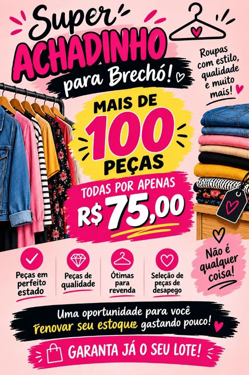 Roupa para brechó 