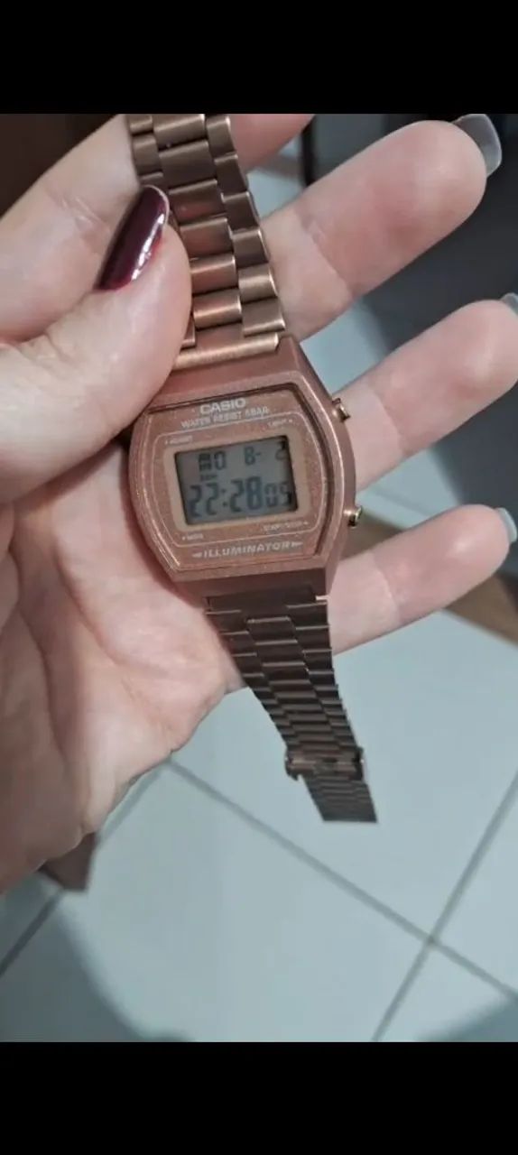 Relógio Casio rose gold - Foto 2