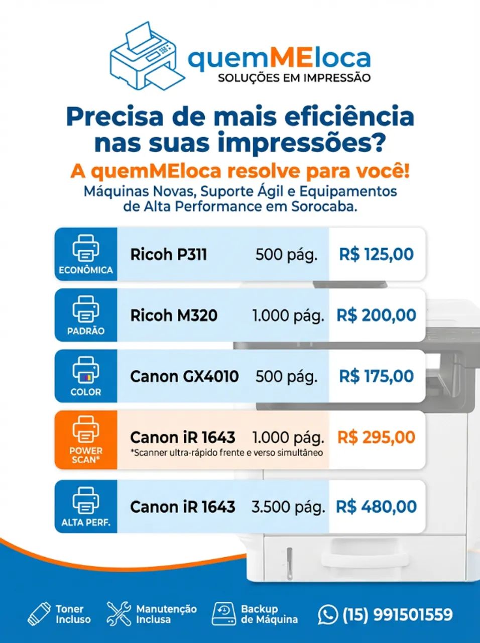 Aluguel de Impressora sorocaba - Foto 4