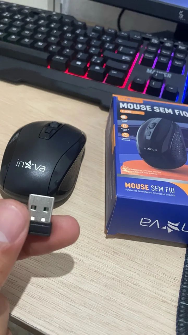 Mouse sem fio da INOVA - Foto 2