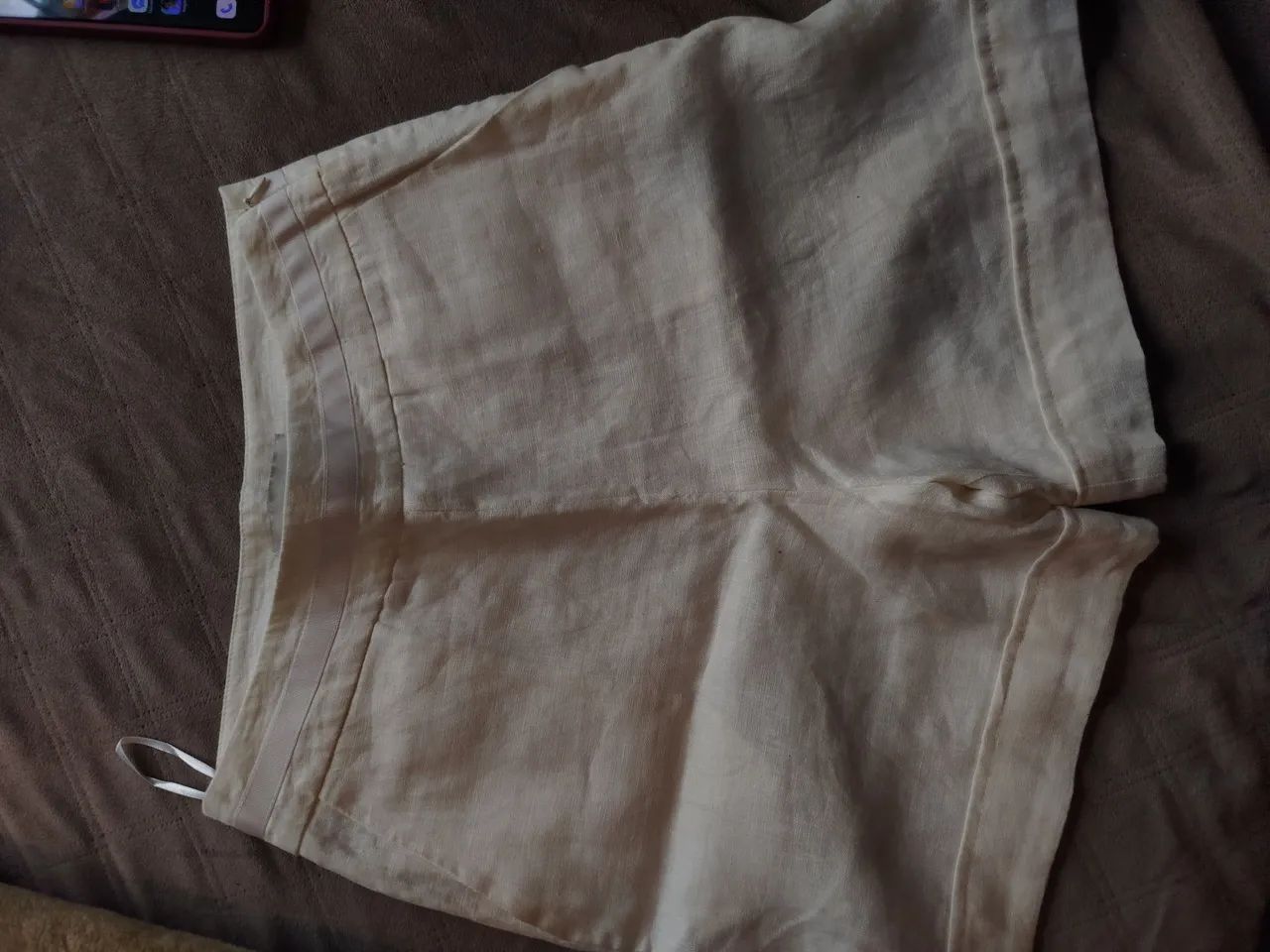 Short alfaiataria branco 36