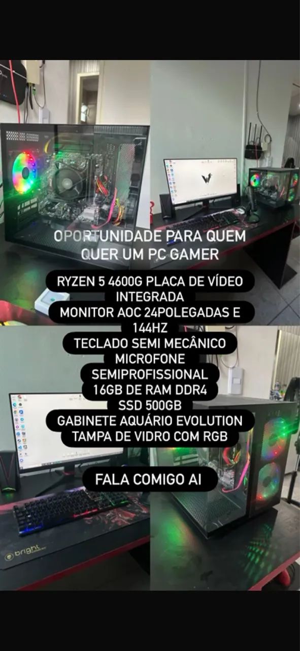 PC gamer Ryzen 5 4600G - Foto 5