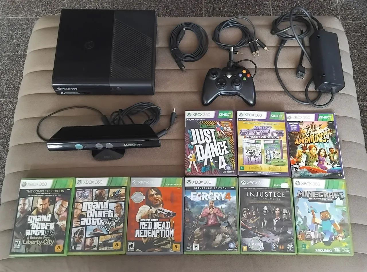 Xbox 360 com kinect 