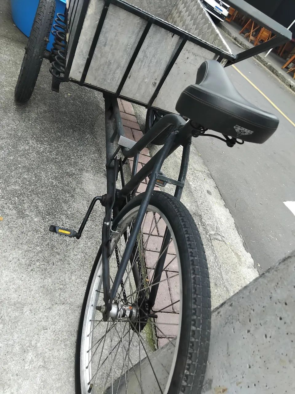 Triciclo de carga com roda de moto  - Foto 3
