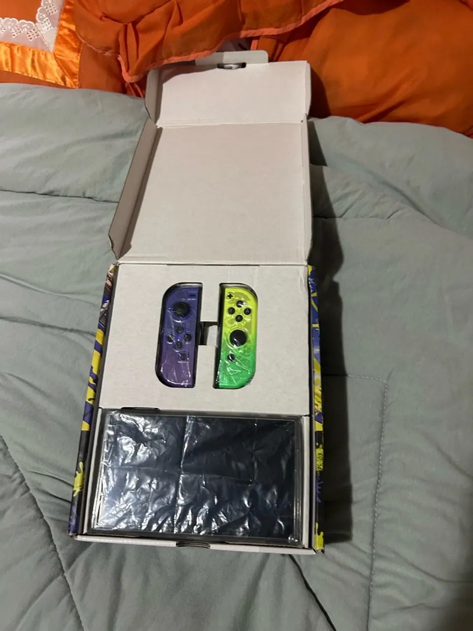 Nintendo Switch Oled Edição Splatoon + Case Splatoon - Foto 2