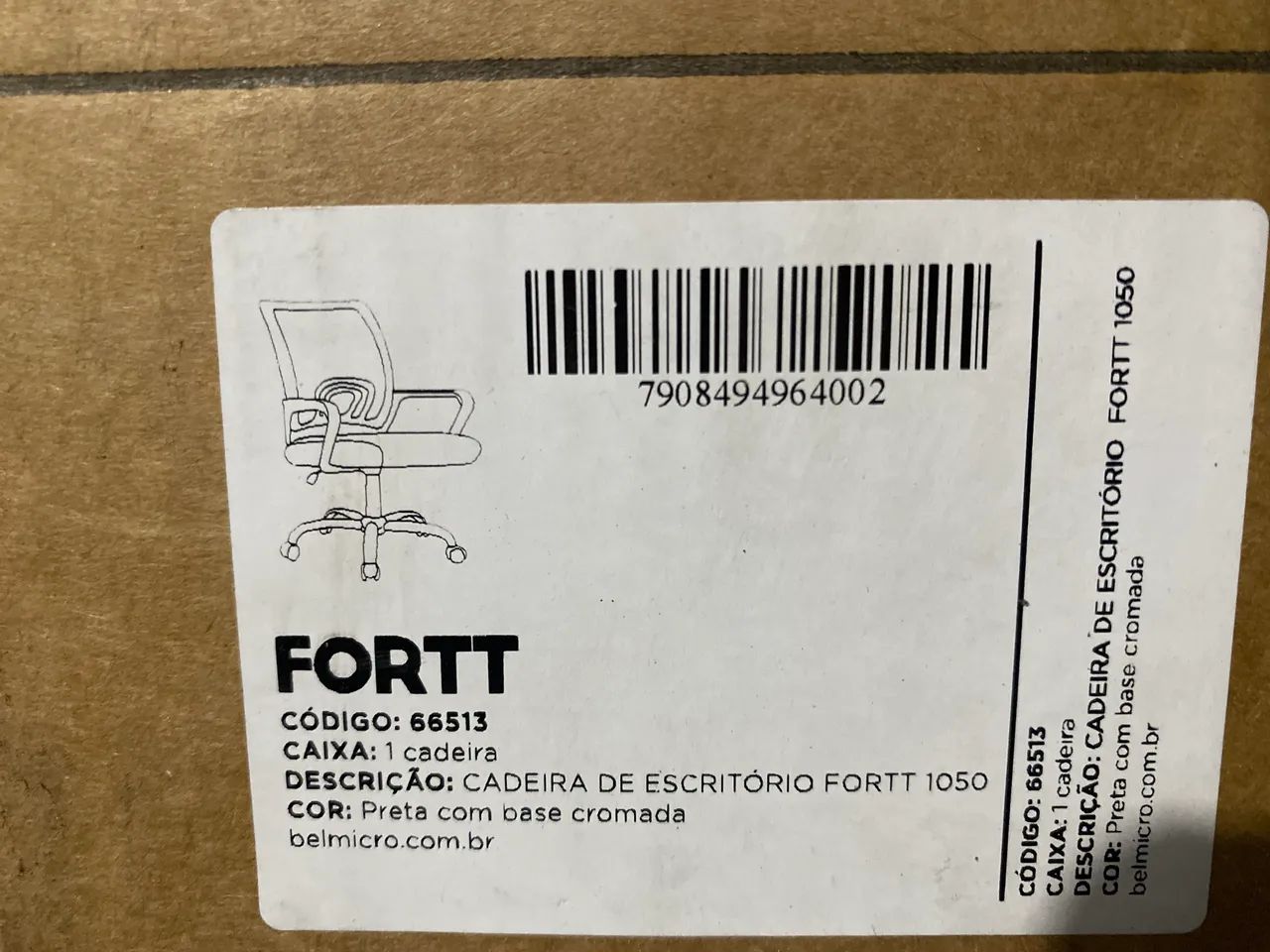Cadeira escritorio nova na caixa - Foto 3