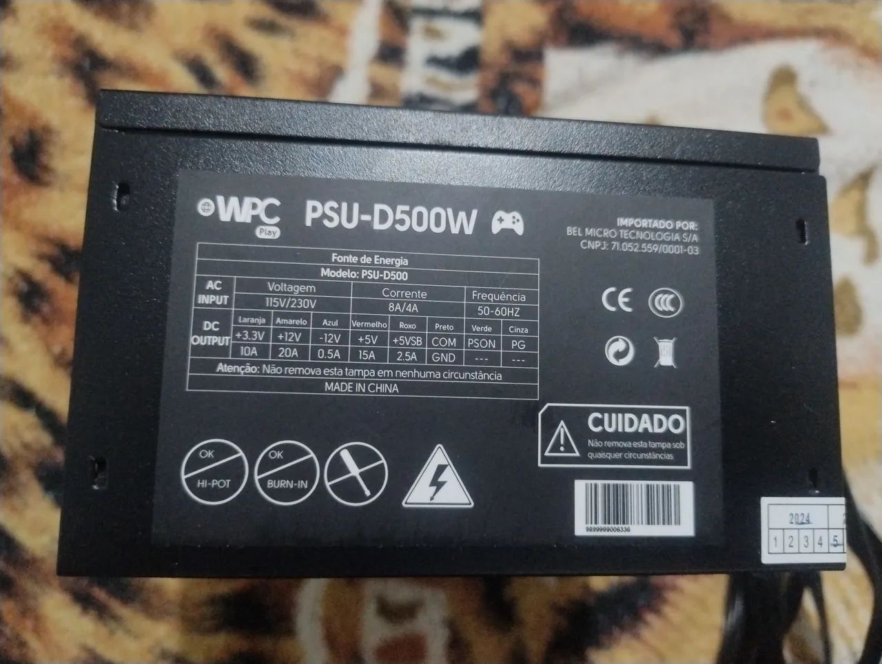 Fonte wpc psu-d500w