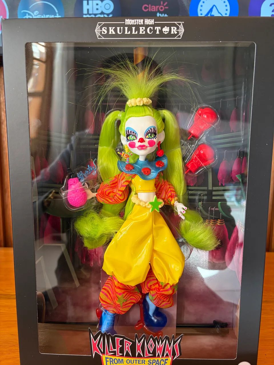 Boneca Monster high Skullector Killer Klowns Palhaça lacrada 