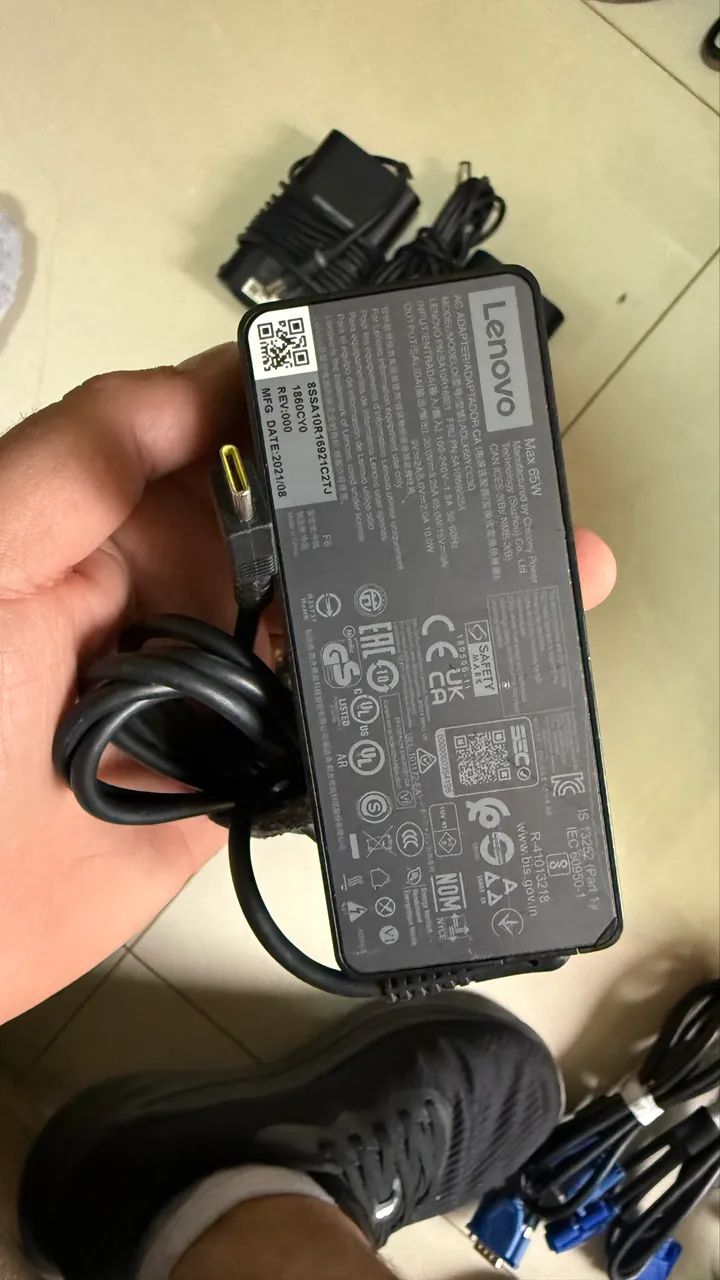 Fonte Dell 65W e Fonte Lenovo 65W - Foto 5