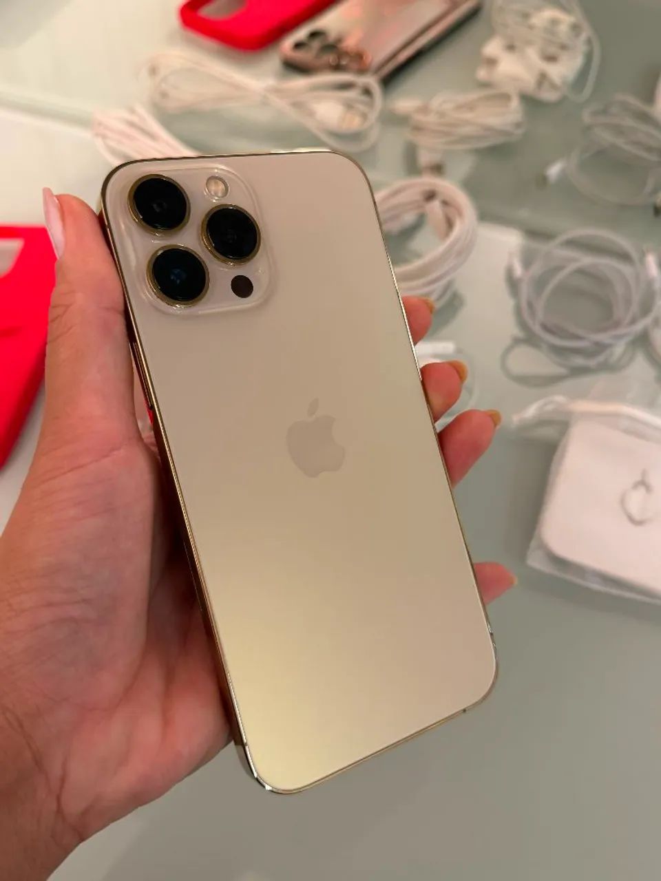Iphone 13 pro max dourado 128GB - Foto 2