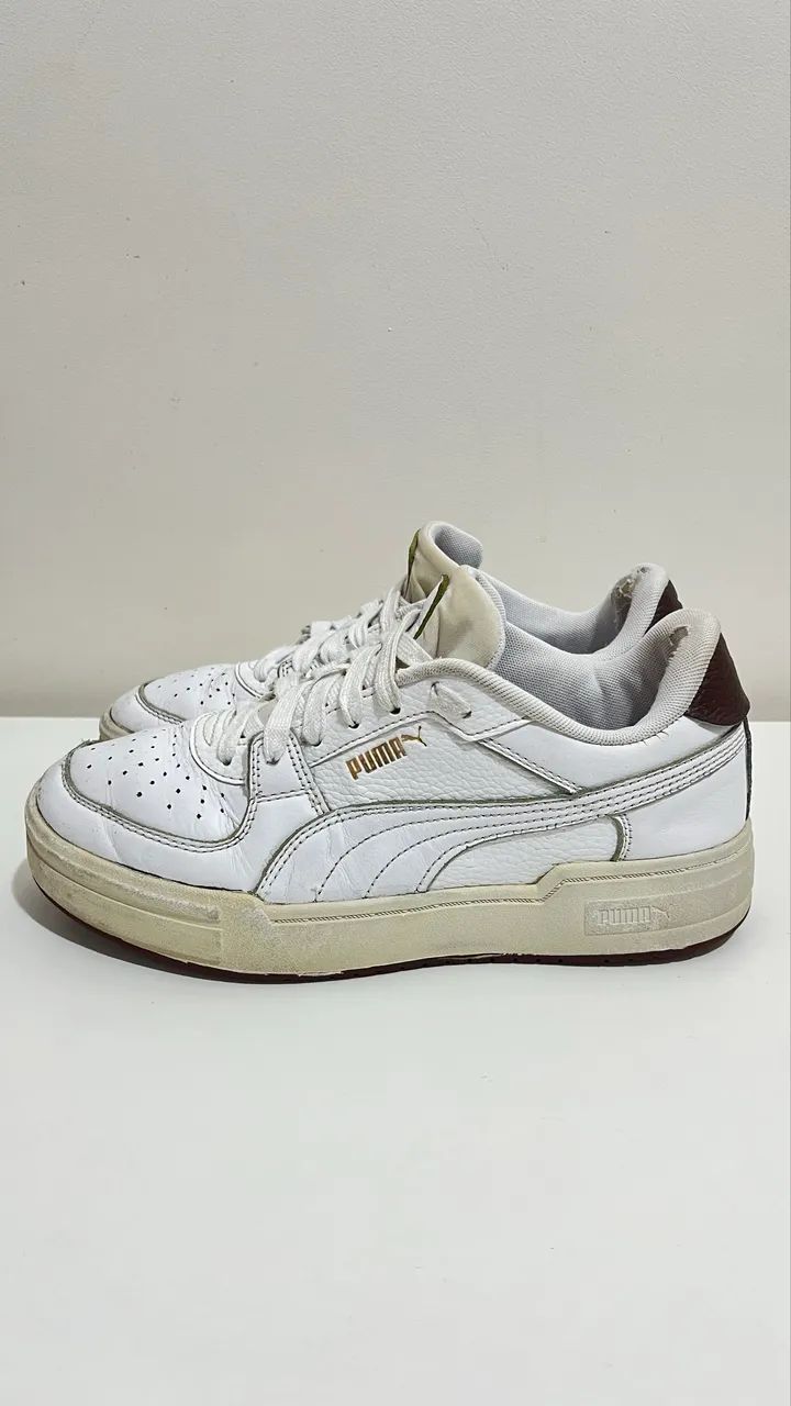 Tênis Ca Pro Classic Puma branco e marrom  - Foto 2