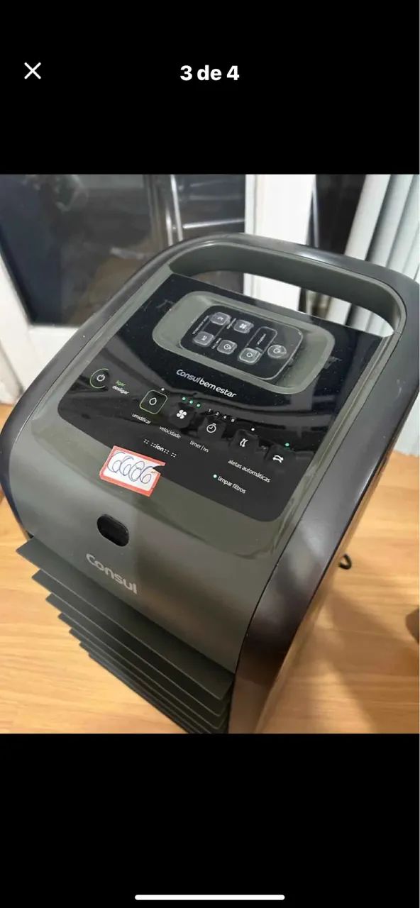 Climatizador Consul 220v com controle remoto e gaveta de gelo