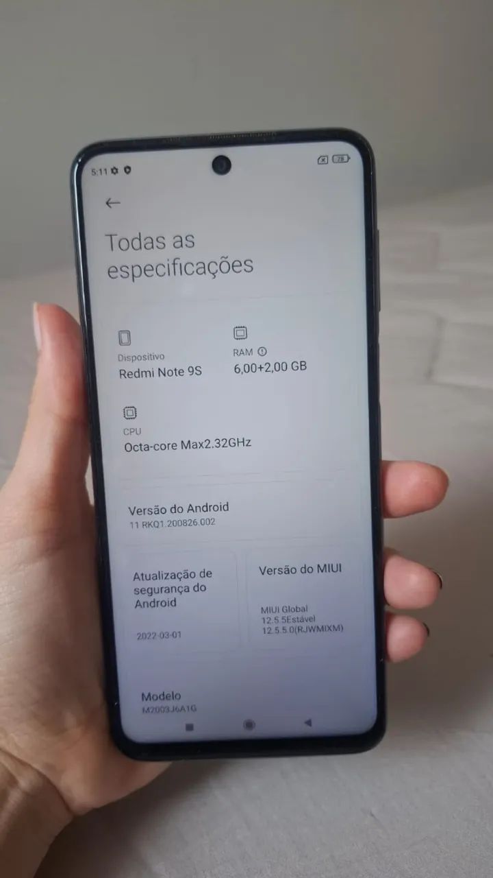 Celular Redmi Note 9s 128 gb - Foto 4