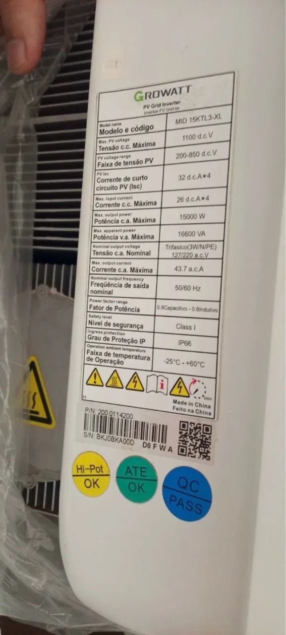 Inversor Growatt - 15000 W - Foto 2