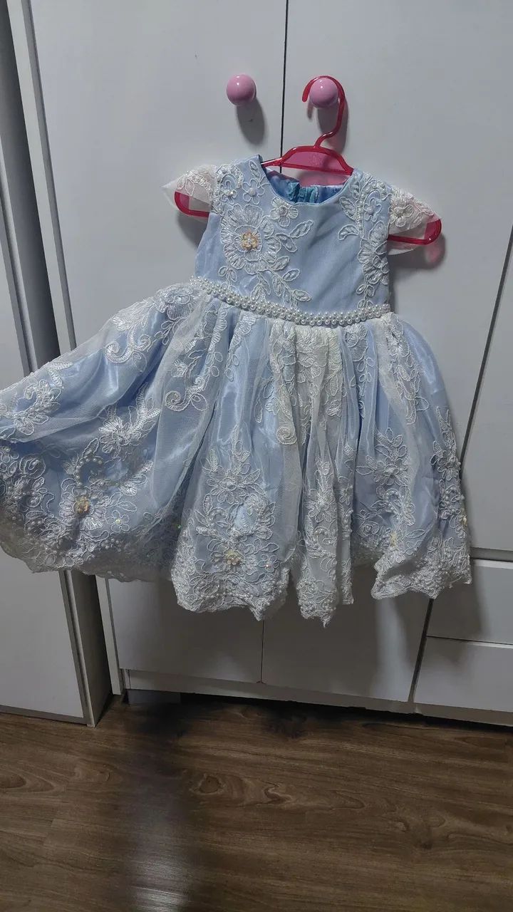 Vestido festa bordado bebê  - Foto 2