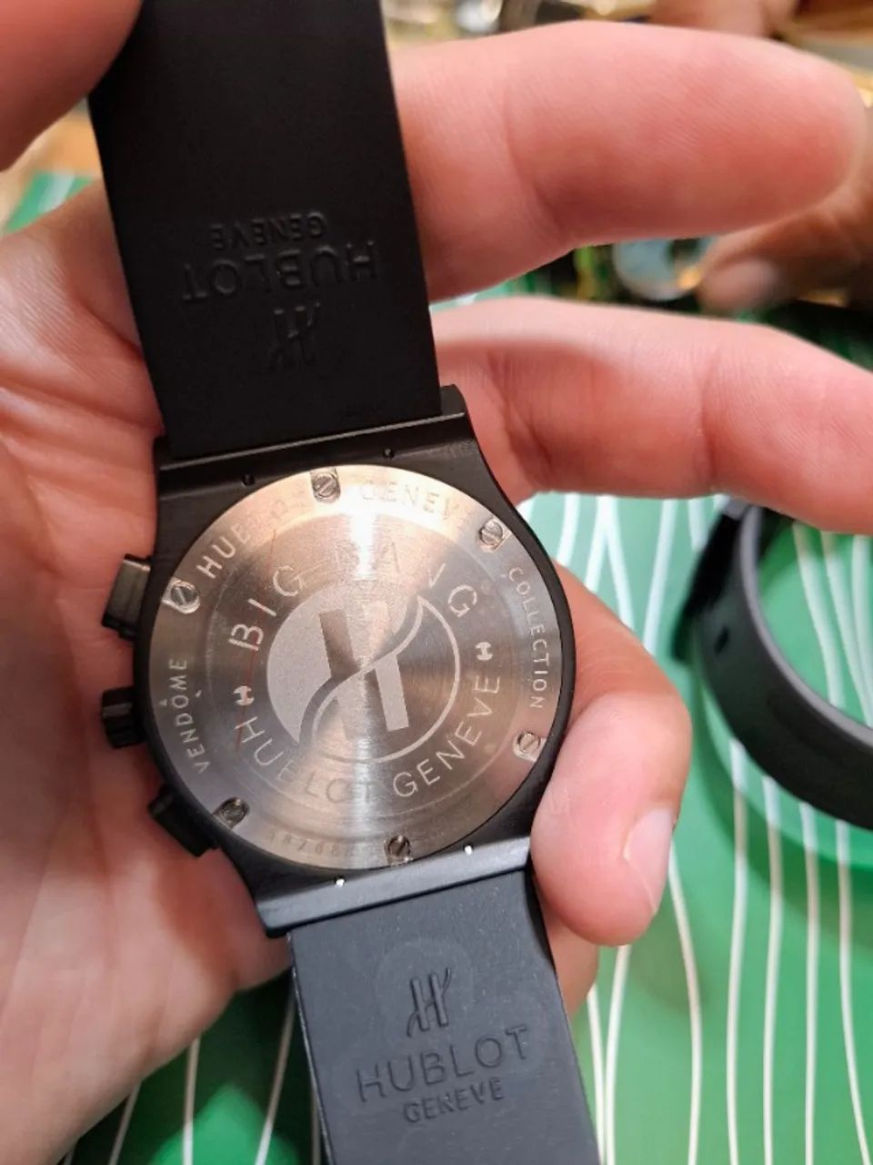 Relógio HUBLOT CHRONOMETER ALL BLACK ENTREGAMOS  - Foto 4