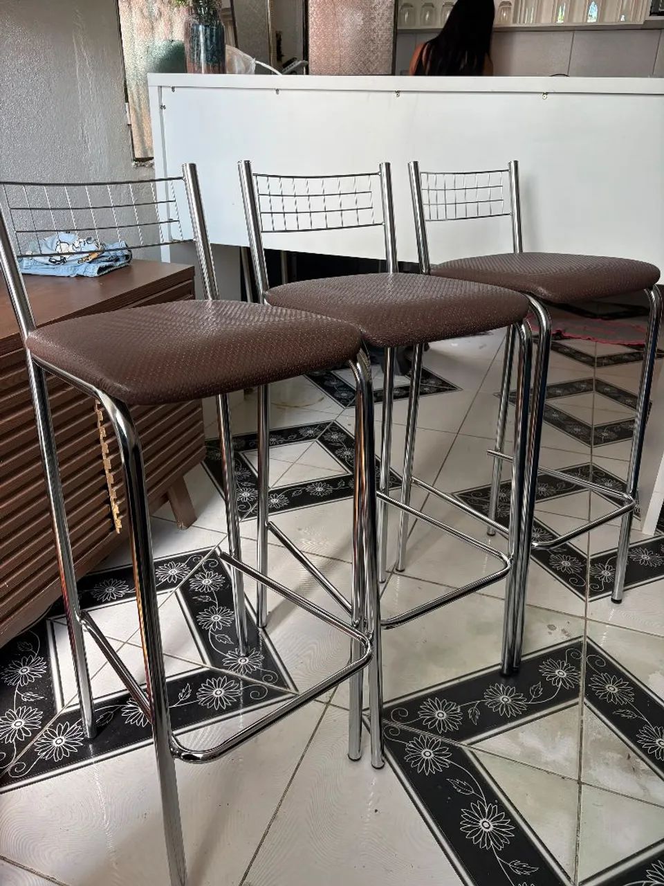 Banqueta de alumínio 