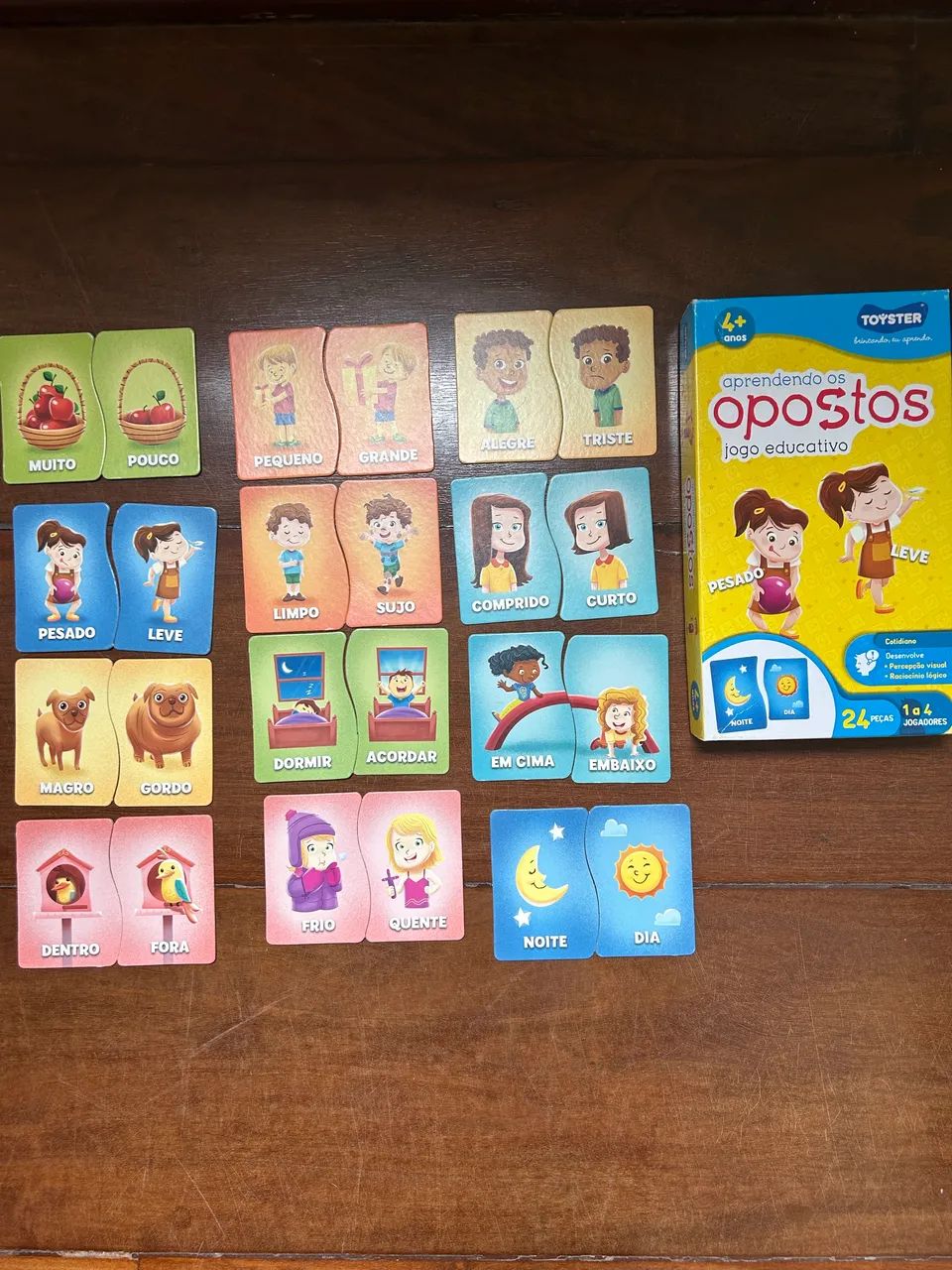 Jogo aprendendo os opostos