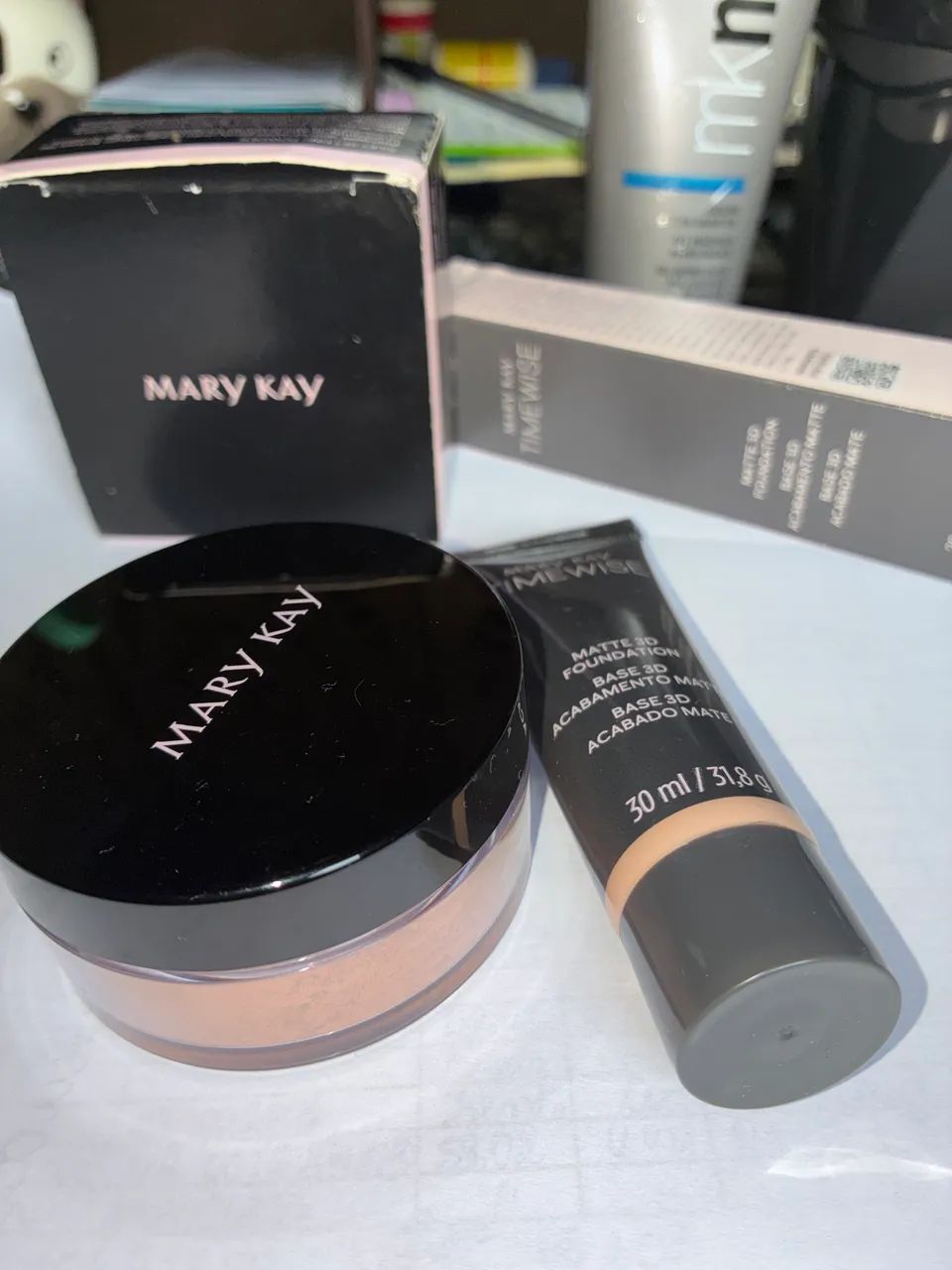Base Mary Kay c170 e base em pó medium beige 