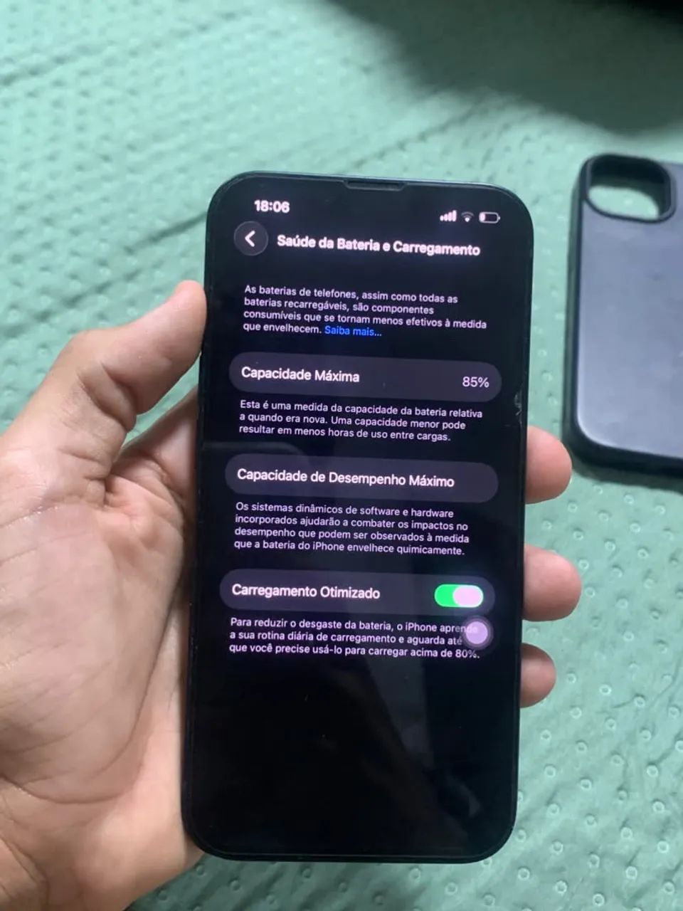 iPhone 13, 128gb e 85% bateria original e todo original - Foto 2