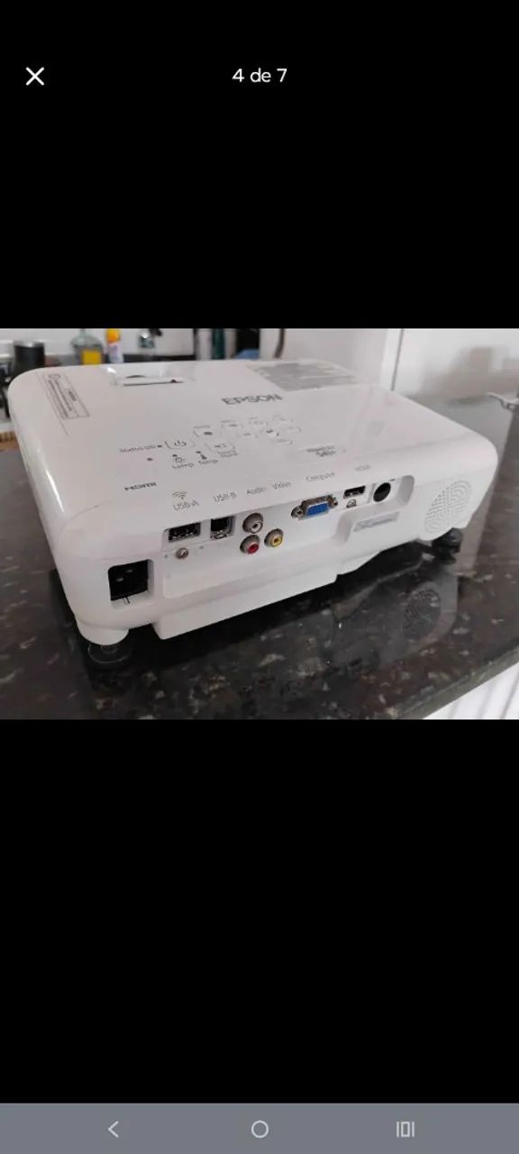 Projetor Epson Powerlite S41+ H842a - Foto 3