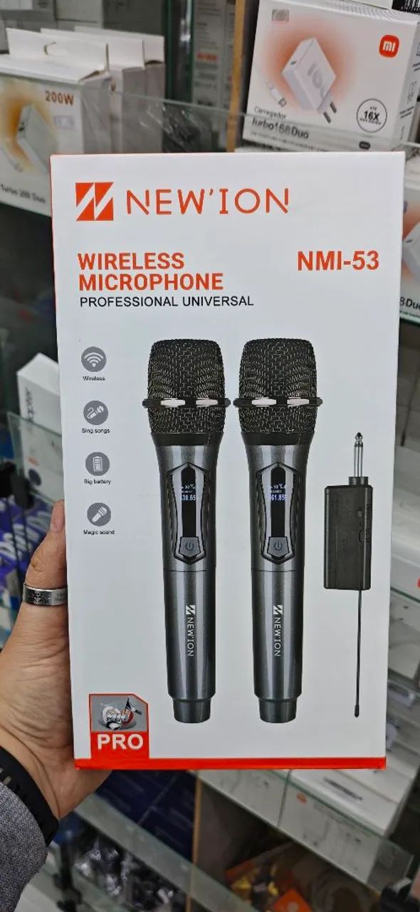 Microfone Profissional Sem Fio 2un