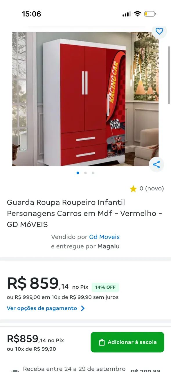 Guarda roupa infantil - Foto 2