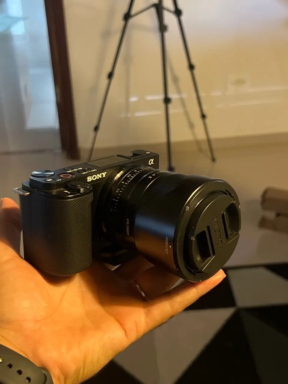Câmera e equipamentos 