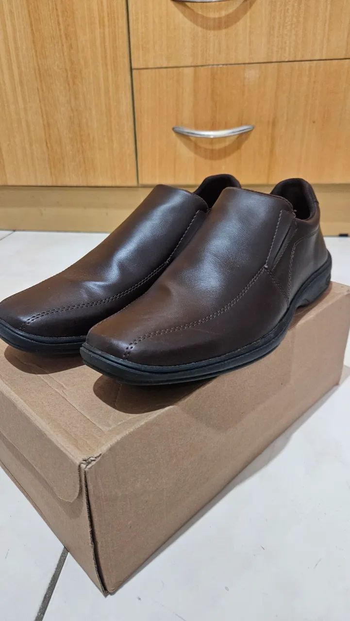 Sapato social masculino marrom