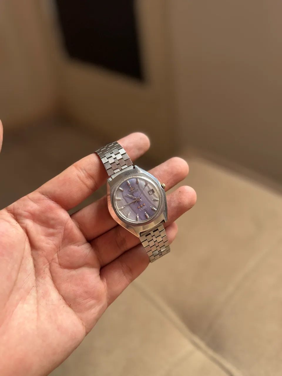 Relogio orient lilas automatico