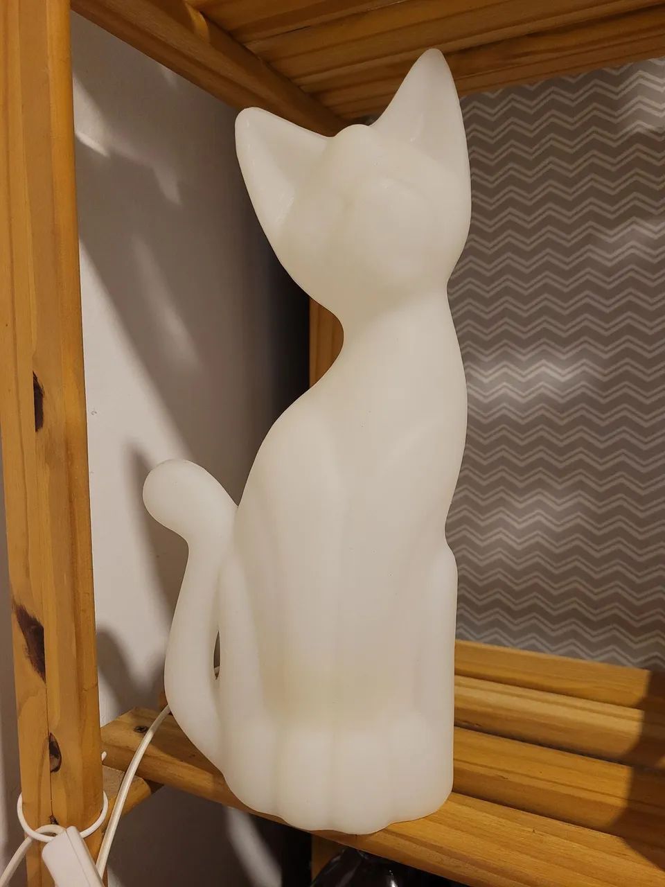 Luminaria gato branco