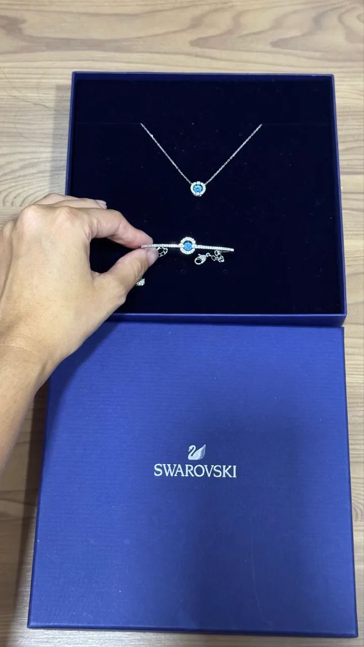 Conjunto colar e pulseira Swarovski  - Foto 3