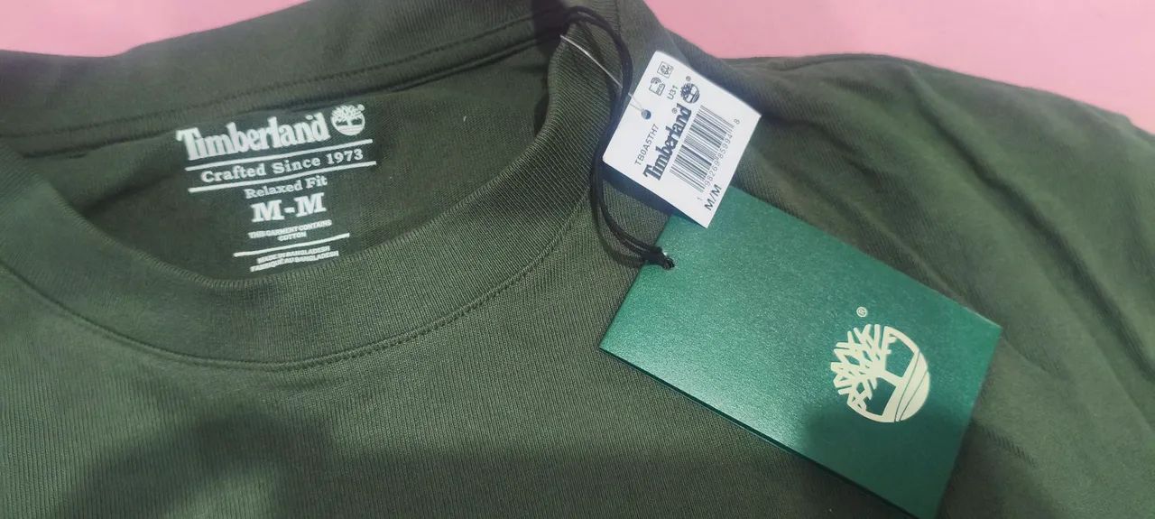 Camiseta Original Timberland Importada M Verde - Foto 3