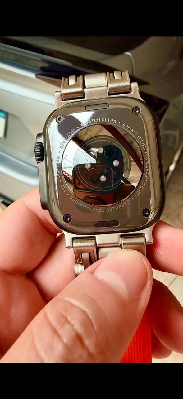 Apple Watch Ultra 2 titanium black zerado  - Foto 3