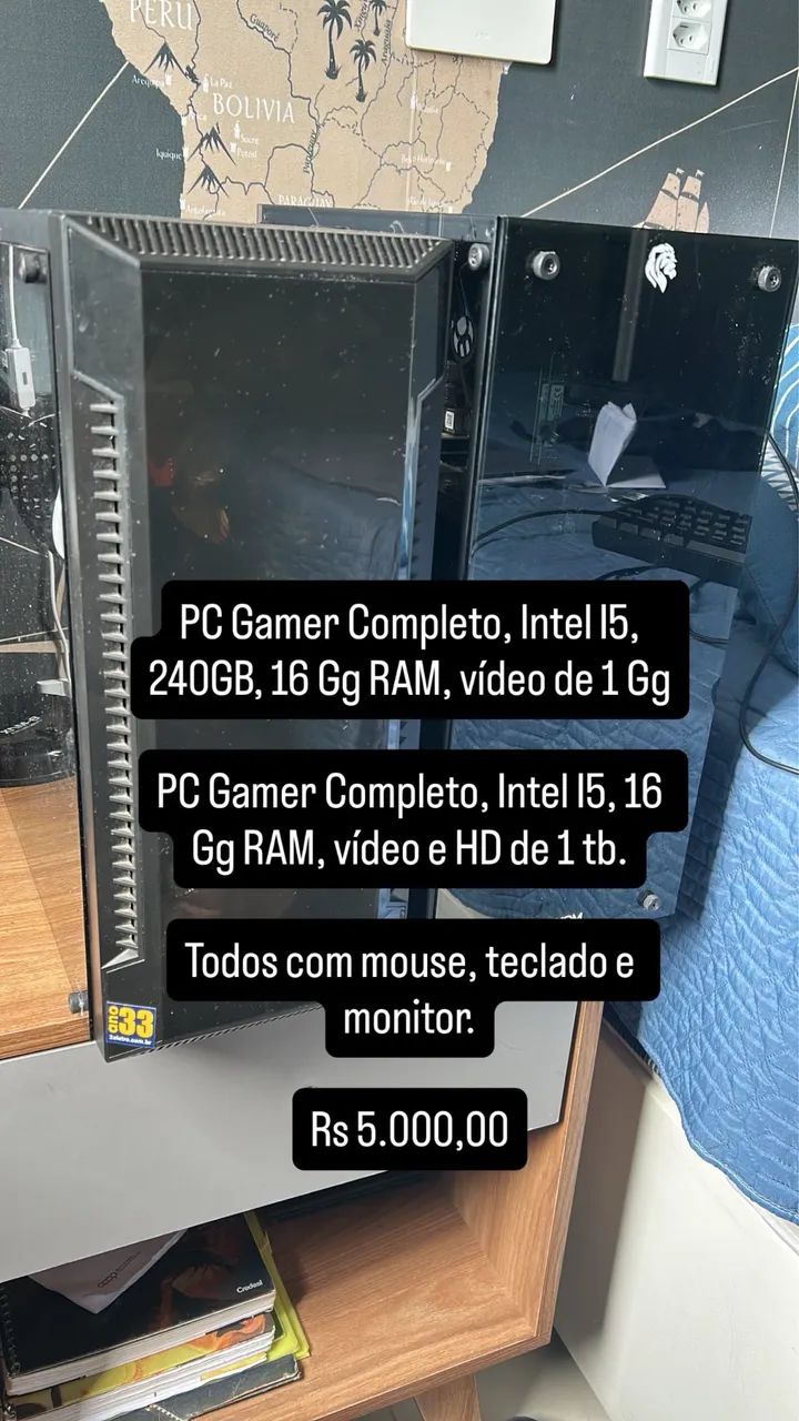 Vende-se 02(dois) gabinetes games com todos acessórios 