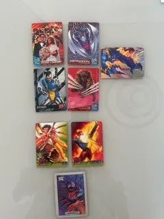 Cards lote misto 8 CARDS MARVEL anos 90 (X-MEN) 94/95 e CARNAGE 93