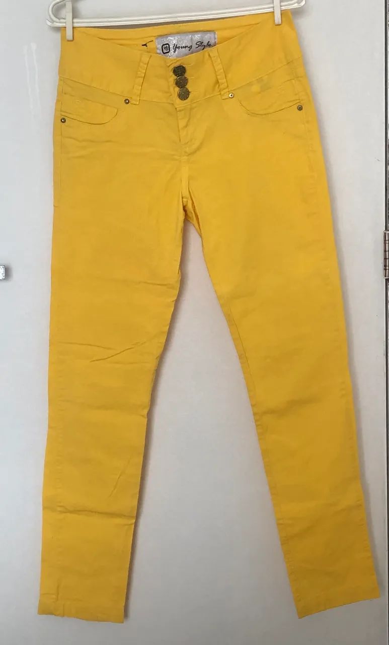 Calça Jeans Amarela  - Foto 2