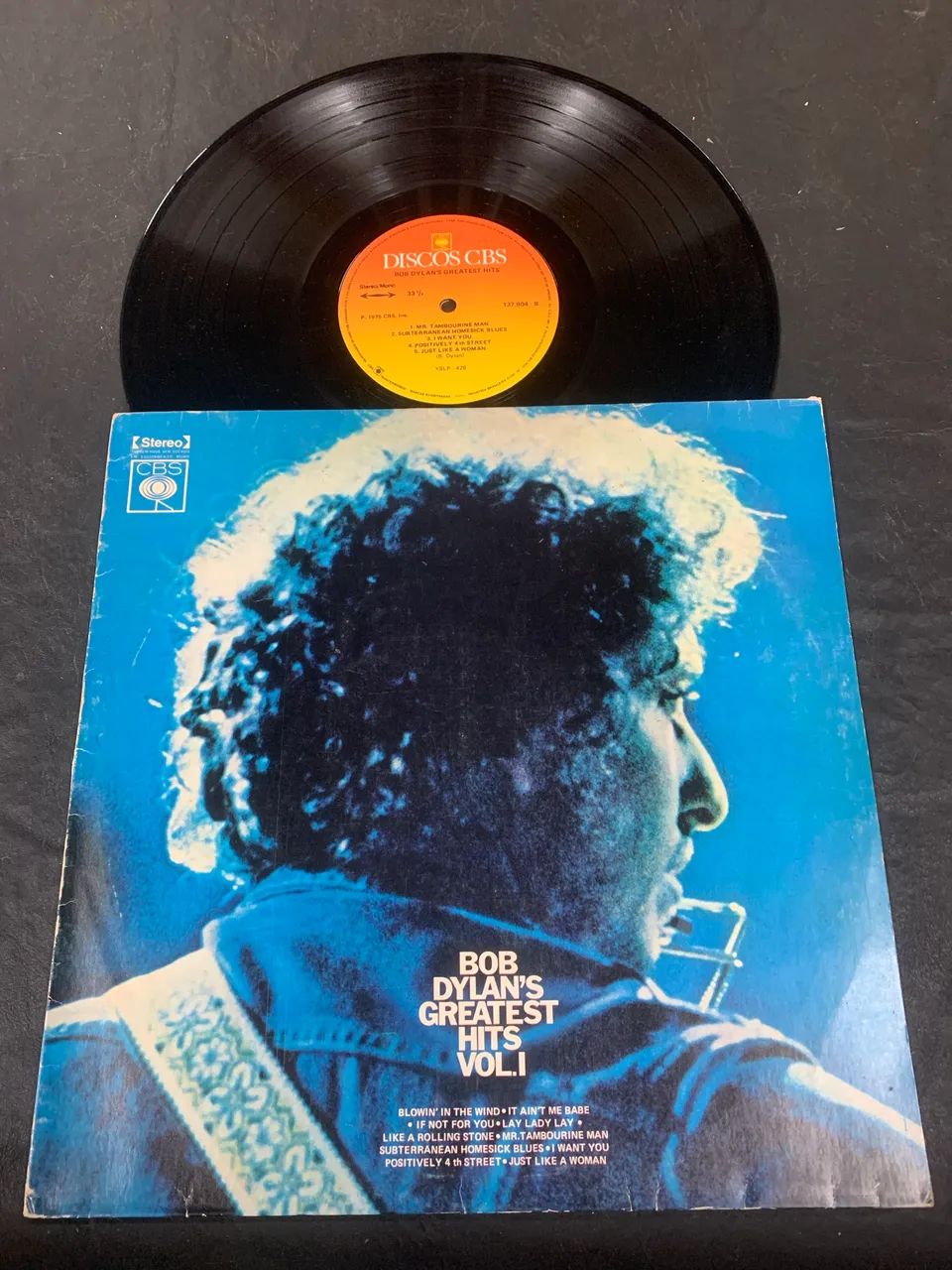Grandes sucesso de Bob Dilan em vinil, 1975