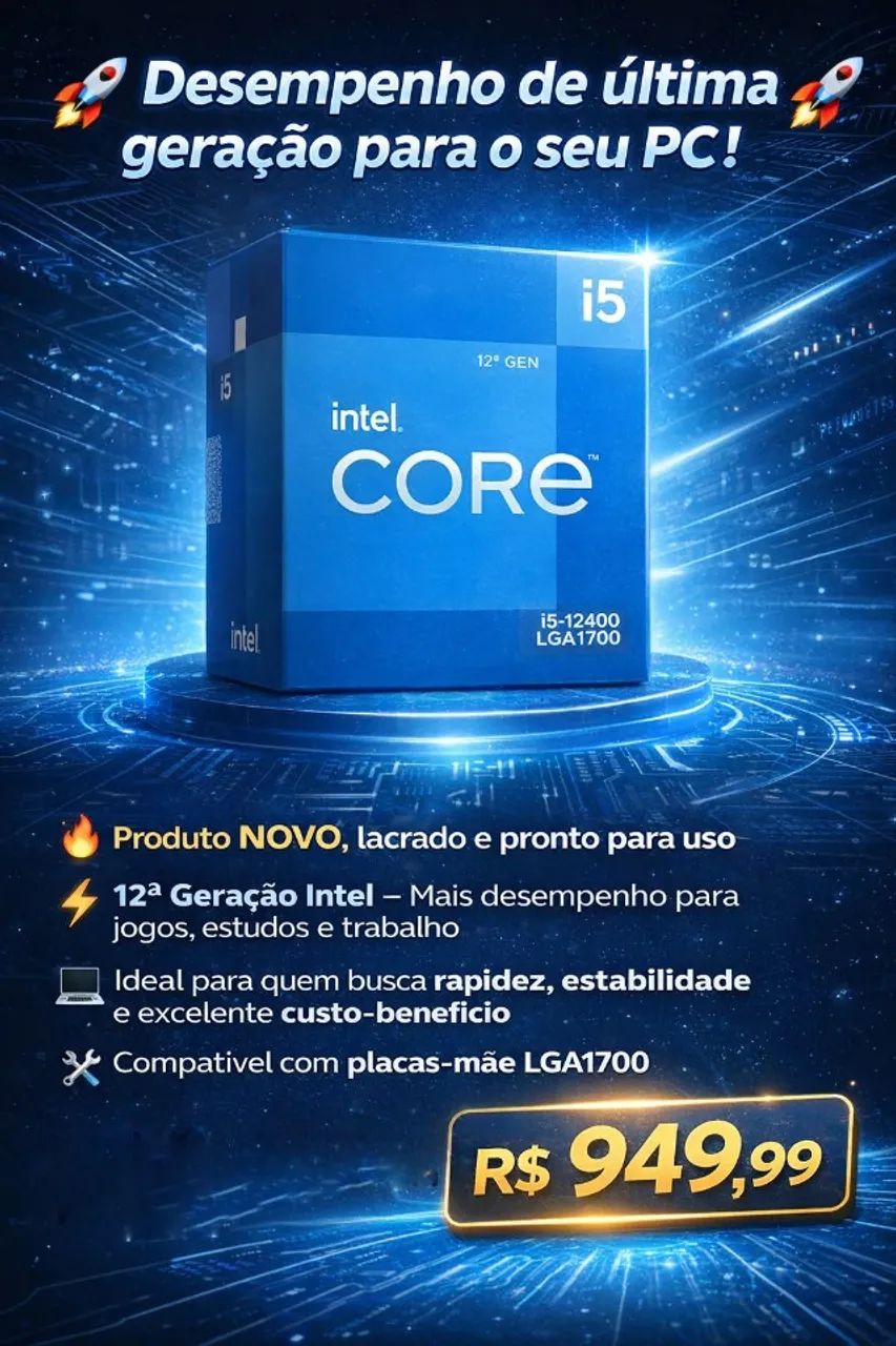 Processador Intel Core i5 12400