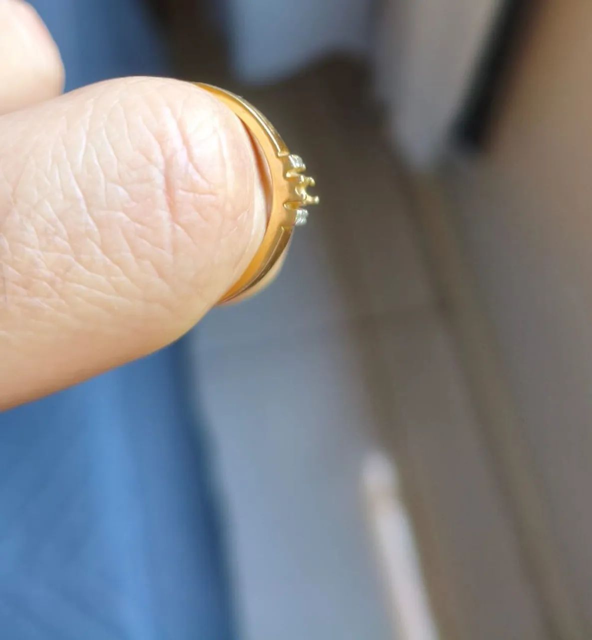 Anel feminino ouro 18k - Foto 4