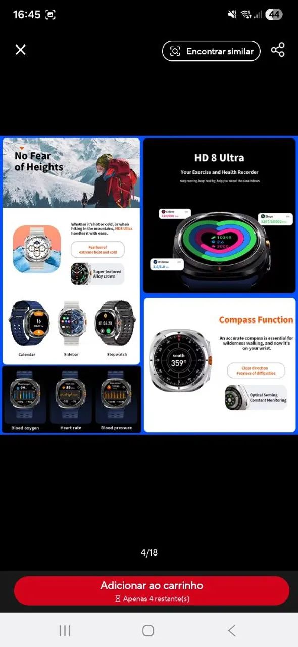 Smartwatch ultra8 - Foto 2
