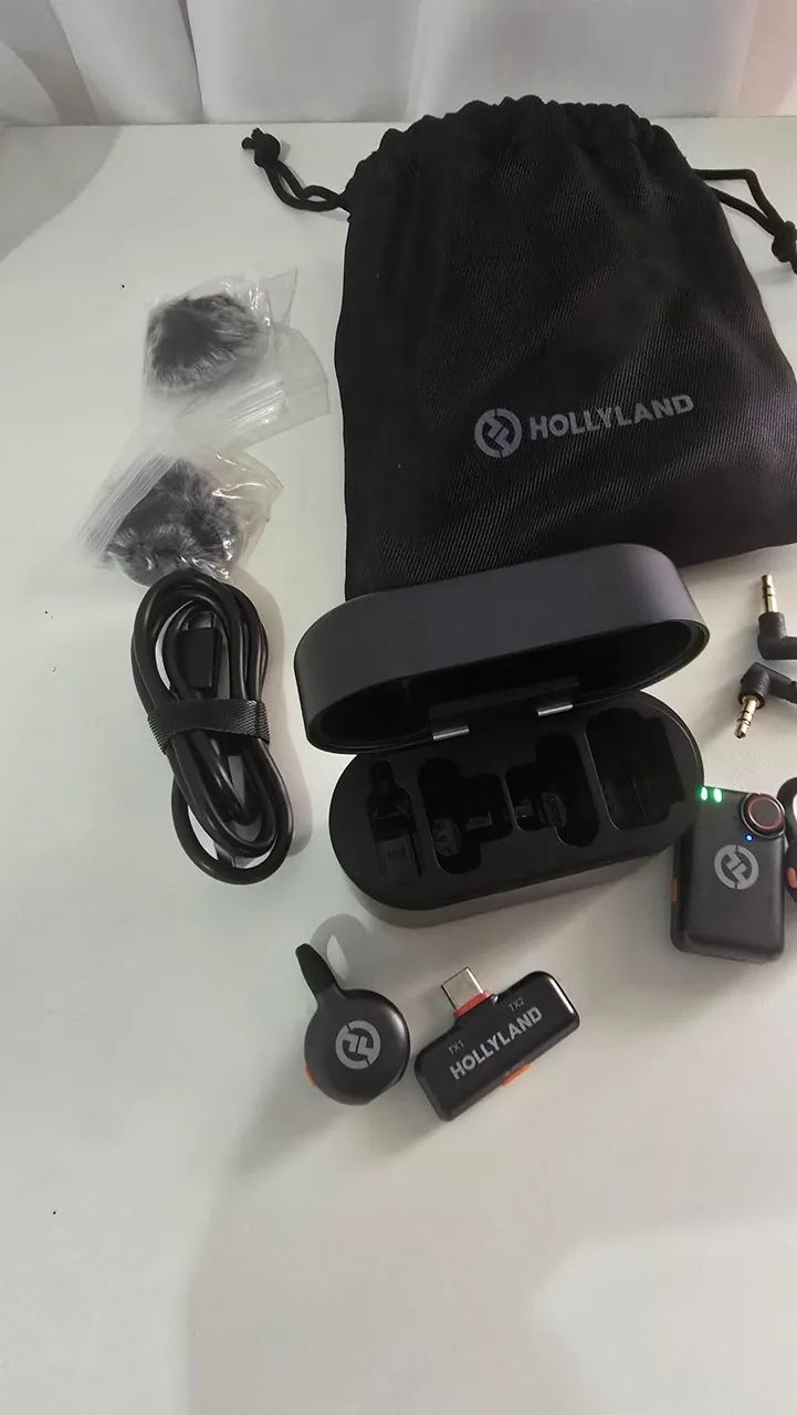 ?Hollyland Lark M2s - Kit Completo Microfone Sem Fio Profissional - Foto 3