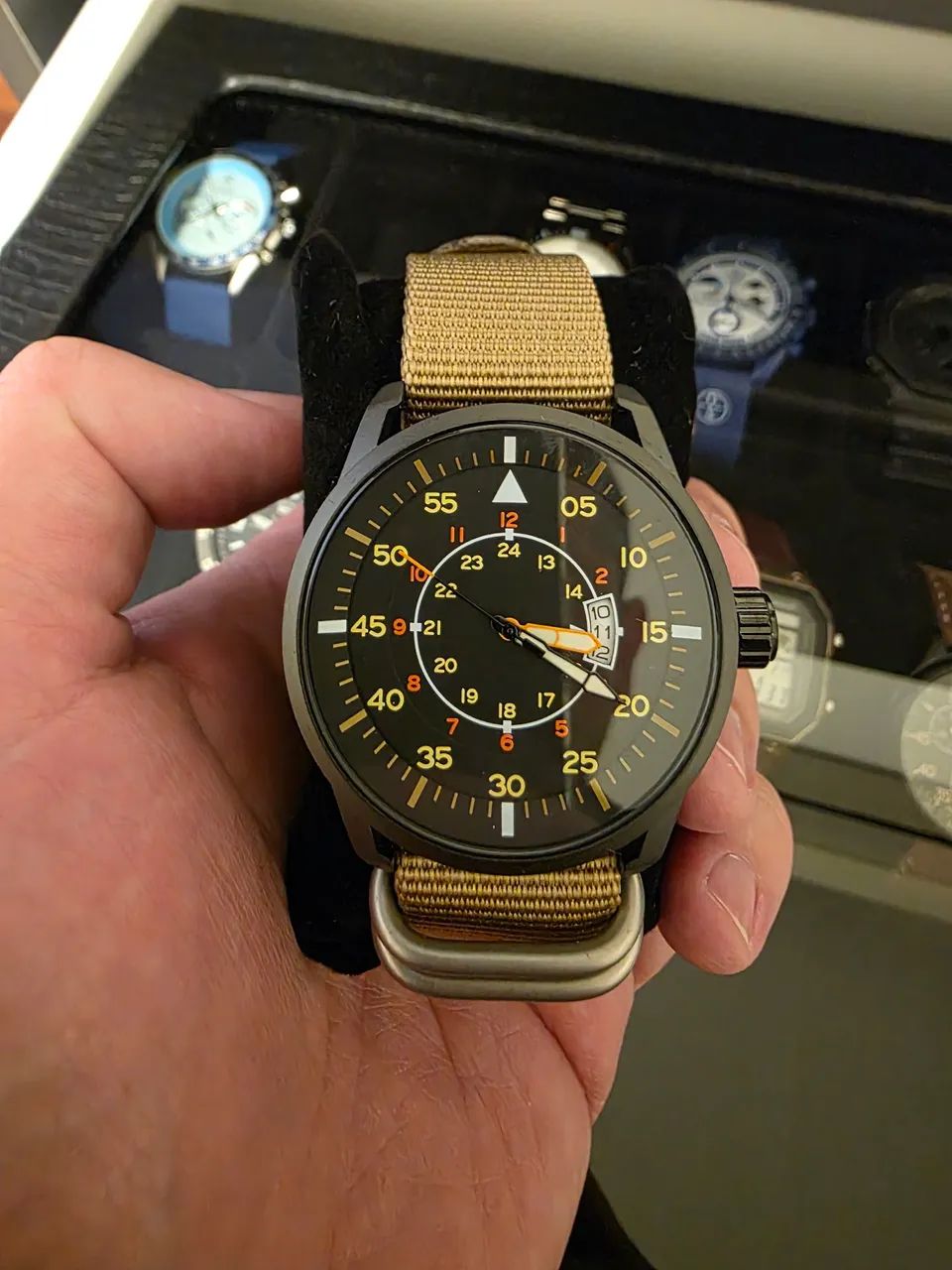 Relógio Addiesdive Flieger 44mm Miyota 2115