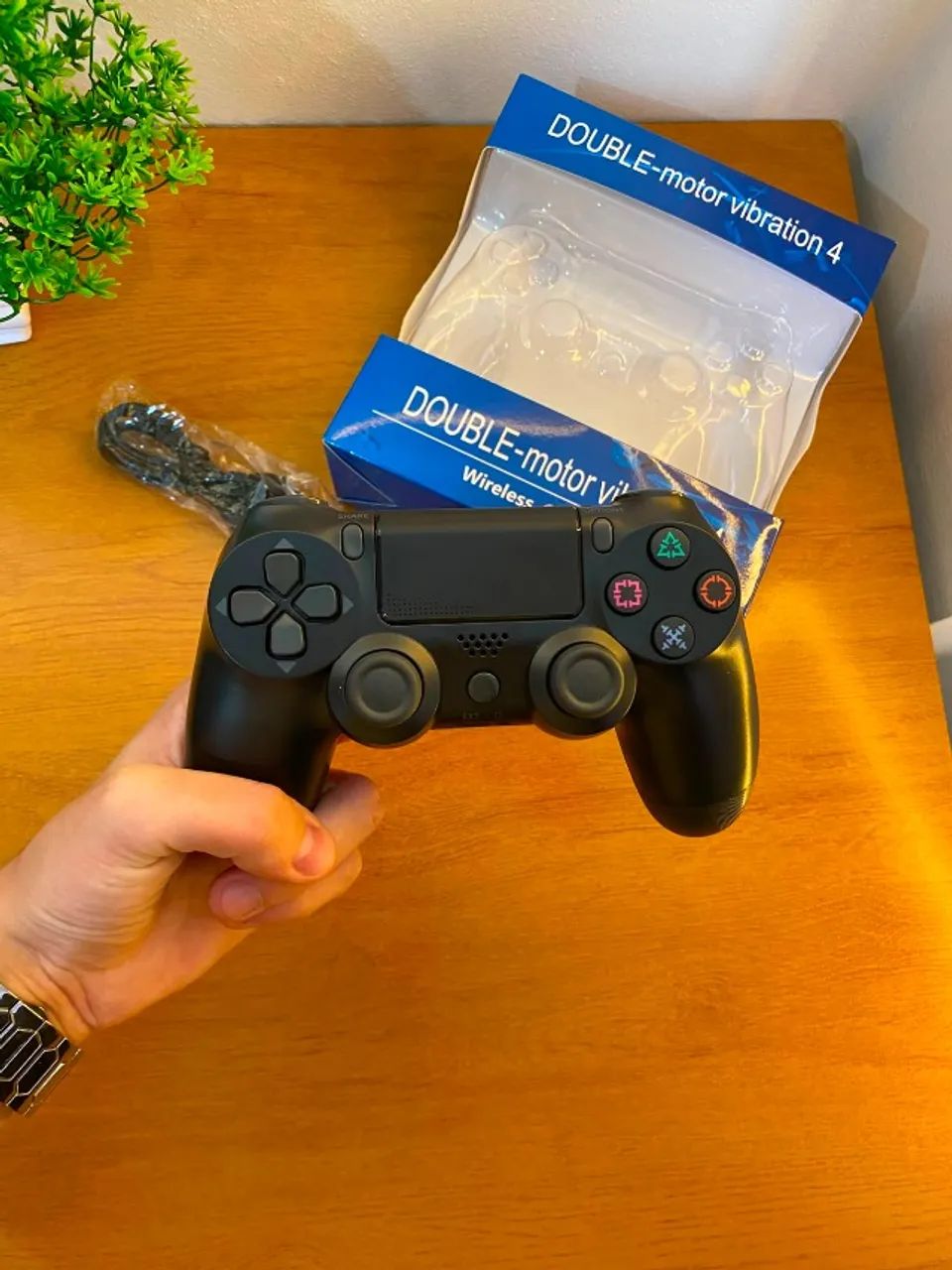 Controle PS4 Sem Fio com Vibração e Touchpad | Compatível com PC e Android - Foto 2