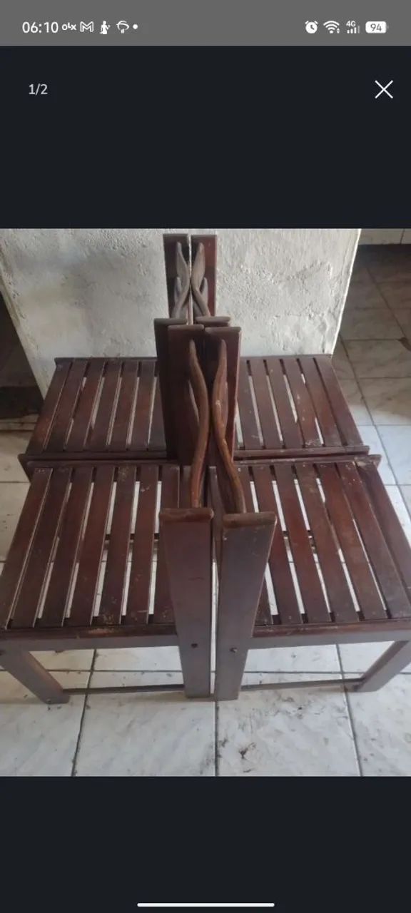 Vendo cadeiras em madeira - Foto 3