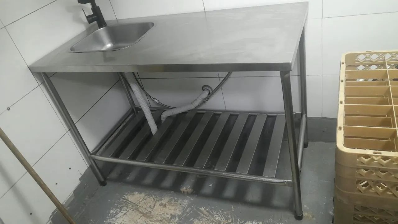 Pia de Inox Usada 