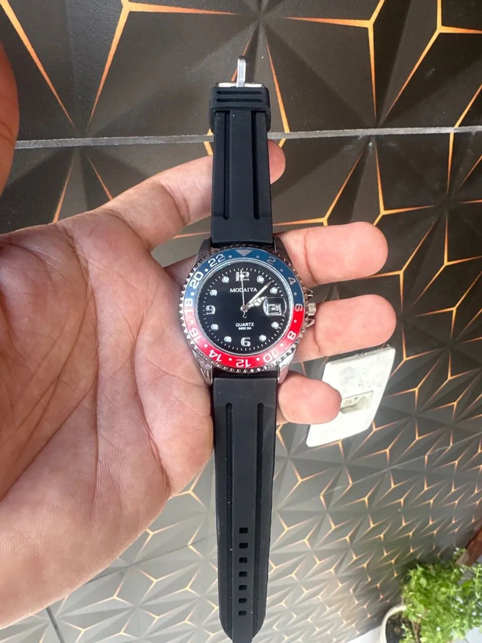 Relógio Fortaleza pulseira de borracha 