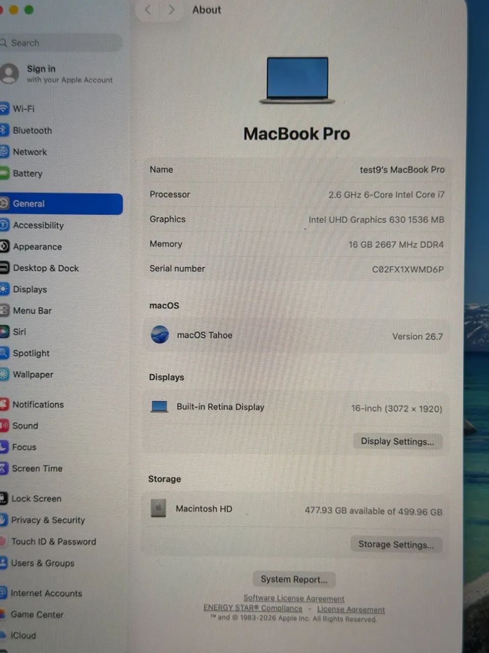 MACBOOK PRO A2141 i7 512GB SSD 16GB RAM 16 POLEGADAS | NF + GARANTIA - Foto 4